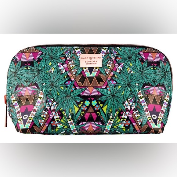Mara Hoffman Handbags - MARA HOFFMAN x Sephora *Kaleidescape* reversible green purple makeup bag pouch